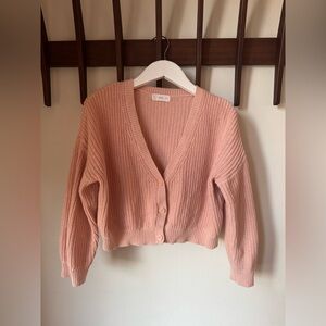 Mango Kids cropped cotton cardigan - size 7-8Y